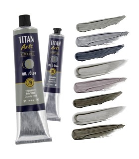 Tubos óleo Titan extra fino gama color gris