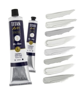 Tubo de óleo Titan Extra Fino tonos blanco