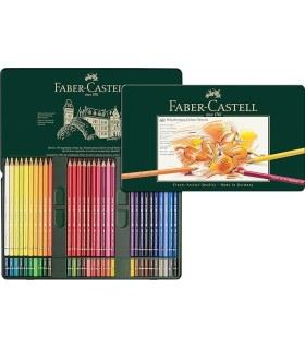 Estuche de metal con 60 lápices de color Polychromos Faber-Castell