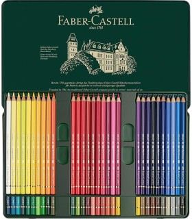 Estuche de metal con 60 lápices de color Polychromos Faber-Castell