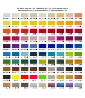 Set de 90 acrílicos Amsterdam x 20 ml