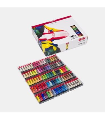 Set de 90 acrílicos Amsterdam x 20 ml