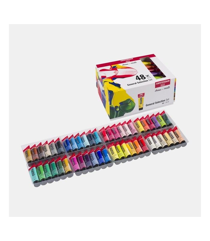 Set de 48 acrílicos Amsterdam x 20 ml