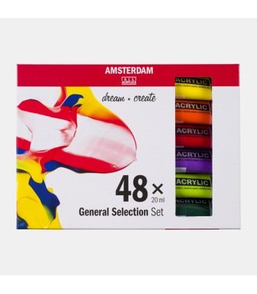 Set de 48 acrílicos Amsterdam x 20 ml