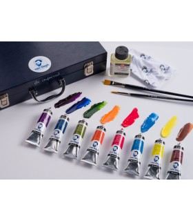 Caja óleo Starter XL Van Gogh 12 uds x 40 ml + accesorios