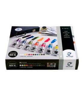 Caja óleo Starter XL Van Gogh 12 uds x 40 ml + accesorios