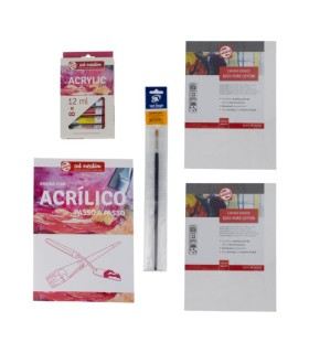 Set iniciación Bellas Artes acrílico