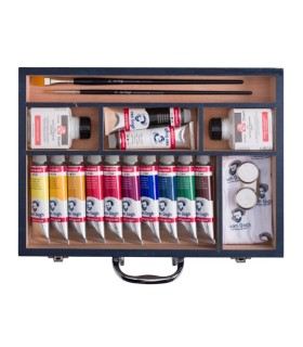 Caja acrílico Starter XL Van Gogh 12 uds x 40 ml + accesorios