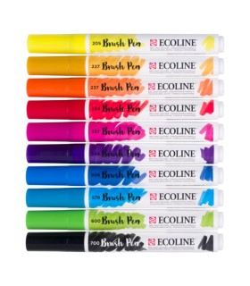 Ecoline Brush Pen estuche Colores Primarios - 10 colores