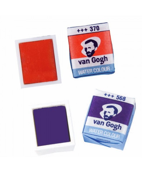 Godets acuarela Van Gogh colores sueltos