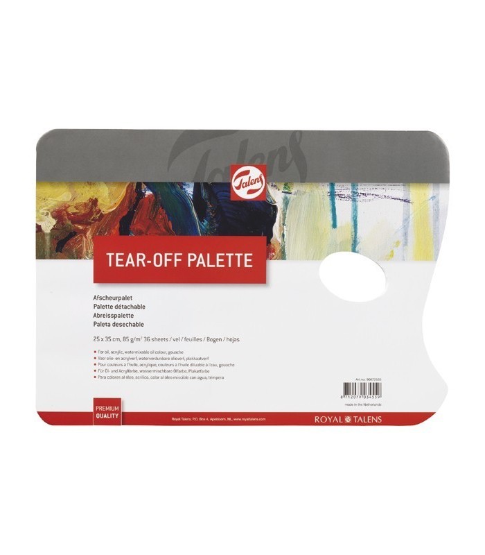 Block de 36 paletas Talens desechables 22x30 cm