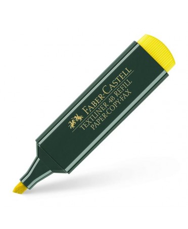 Rotulador marcador fluorescente amarillo Faber-Castell