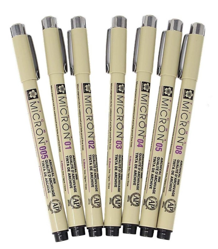 Rotulador permanente Pigma Micron Negro Sakura