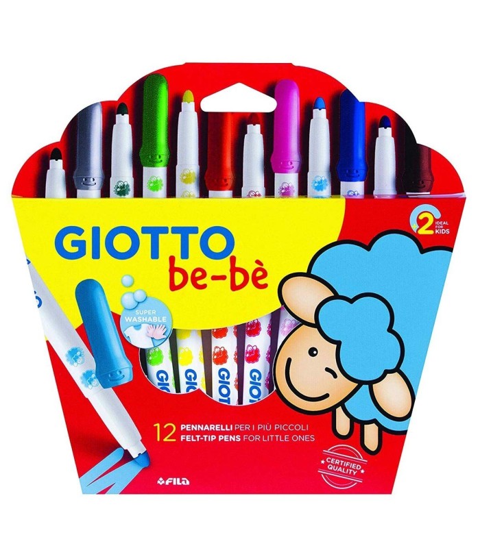 Set 12 Super Rotuladores para niños Giotto be-bè. Regalo de Navidad