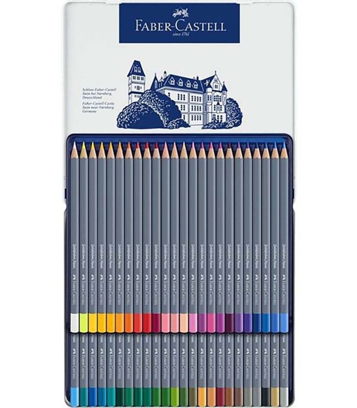 Estuche metal 48 lápices Art Grip de color acuarelables Faber-Castell