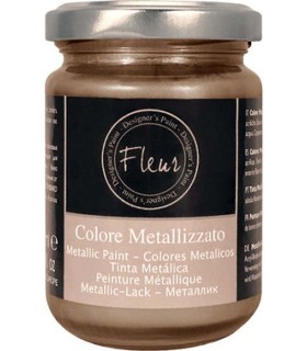 Pintura Metálica Fleur marrón Paint 130 ml.