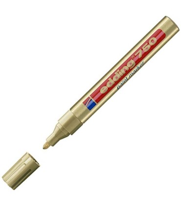 Rotulador Edding 750 efecto lacado de punta redonda 2-4 mm