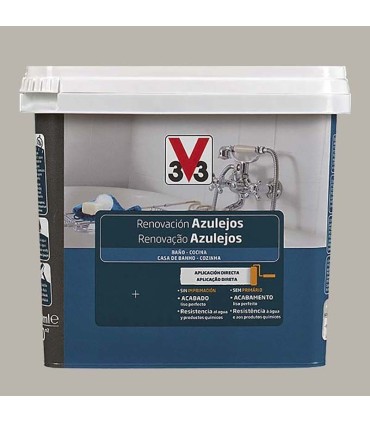 Esmalte al agua satinado V33 para renovación de azulejos