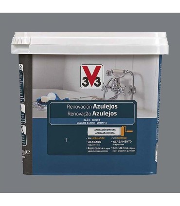 Esmalte al agua satinado V33 para renovación de azulejos